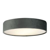 Plafonnier rond Ø 50 cm H : 10 cm Gris velours...