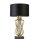 Lampe de table or noir hauteur 72 cm E27 métal satiné