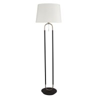 Lampadaire Blanc Argent 161 cm E27 Interrupteur à...