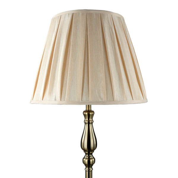 Stehleuchte Wohnzimmer in Messing Antik Braun E27 164 cm