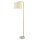 Stehlampe Marmor Sockel 155 cm klein Gold Antik Wei&szlig; E27