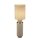 Tischleuchte Stoff Metall 72 cm hoch Grau-Beige Nickel E27