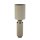 Tischleuchte Stoff Metall 72 cm hoch Grau-Beige Nickel E27