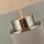 Tischleuchte Stoff Metall 72 cm hoch Grau-Beige Nickel E27