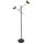 LED Stehlampe 3000K 160 cm verstellbar Metall Schwarz Gold
