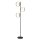 Lampadaire 3 flammes 149 cm métal noir or G9