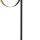 Lampadaire 3 flammes 149 cm métal noir or G9