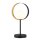Lampe de table métal verre hauteur 36 cm G9 noir blanc or