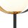 Lampe de table métal verre hauteur 36 cm G9 noir blanc or