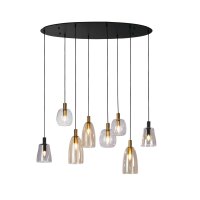 Lampe à suspendre verre métal L : 120 cm...