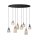 Lampe à suspendre verre métal L : 120 cm grand H : max. 1,4 m