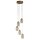 Suspension LED Ø 35 cm H : max. 1,5 m Bronze Crème 3000 K