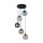 Suspension verre rond Ø 51 cm H : max. 1,2 m réglable