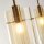 Pendelleuchte 3-flammig in Messing Creme E14 Glas Metall