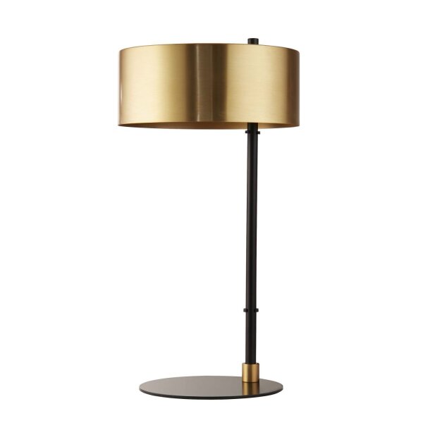 Tischlampe Schwarz Gold H: 49 cm D: 25 cm E14 Metall