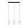 Suspension noir blanc L : 78,5 cm E14 3-flamme E14