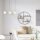Suspension noir blanc L : 78,5 cm E14 3-flamme E14