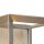 Wandlampe mit Schalter in Silber-Gold E27 Metall H: 23,5 cm