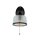 Vintage Wandlampe mit Schalter H: 24,5 cm E27 Schwarz
