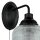 Vintage Wandlampe mit Schalter H: 24,5 cm E27 Schwarz
