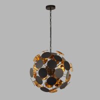 Hängelampe Schwarz Gold Ø47cm H: max. 135cm...