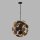 Hängelampe Schwarz Gold Ø47cm H: max. 135cm 4x E14 Metall