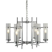 Lustre avec abat-jour Ø 59,5 cm verre métal...