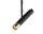 Suspension LED métal ajustable noir or 3000 K