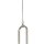 Pendelleuchte Glas Metall Ø 24 cm H: 1,3 m verstellbar E27
