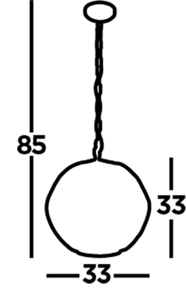 Lampe à suspendre E27 Ø 31,5 cm en noir or métal HOWARD