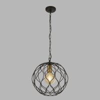 Lampe à suspendre E27 Ø 31,5 cm en noir or...