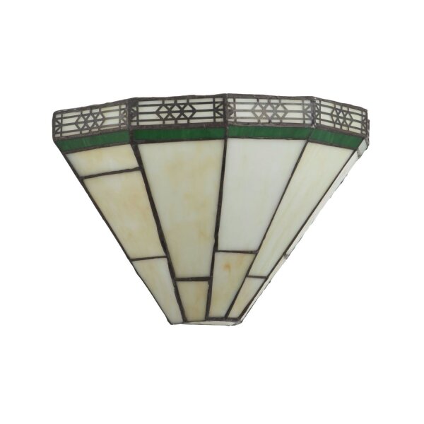 Applique en verre coloré style Tiffany L : 30,5 cm pour E14