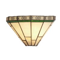 Wandlampe Buntglas Tiffany Stil B: 30,5 cm f&uuml;r E14