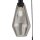 Lampe à suspendre 3 flammes E27 noir gris fumé
