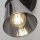 Wandlampe verstellbar Schwarz Rauchgrau E14 Glasschirm