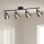 Deckenspot 4-flammig B: 83 cm Schwarz Rauchgrau E14