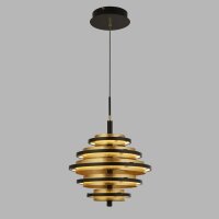 LED Hängeleuchte Schwarz Gold 2700 K rund Ø...