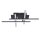 LED Deckenlampe 3000 K warmweiß Schwarz matt Chrom