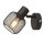 Spot mural noir E14 Ø 9 cm métal ajustable rétro