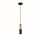 Lampe à suspendre ronde Ø 10 cm étroite GU10 noir ambre