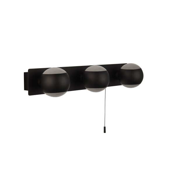 Applique Up Down avec interrupteur IP44 3x G9 noir blanc Salle de bain
