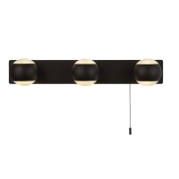 Wandlampe Up Down mit Schalter IP44 3x G9 Schwarz...