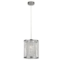 Lampe &agrave; suspendre ronde &Oslash; 21 cm cristal E27...
