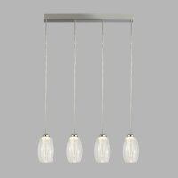 Suspension LED verre L : 75,5 cm H : max. 150 cm...