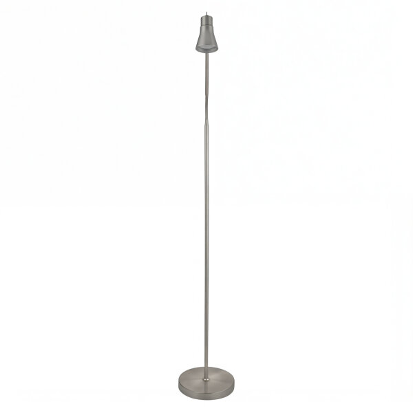 Lampadaire en métal 133-167 cm réglable en argent GU10