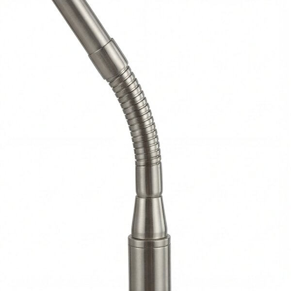 Lampadaire en métal 133-167 cm réglable en argent GU10