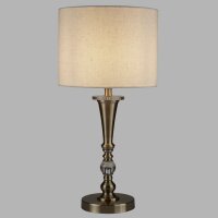 Lampe de table E27 62 cm Ø 30 cm en laiton antique...