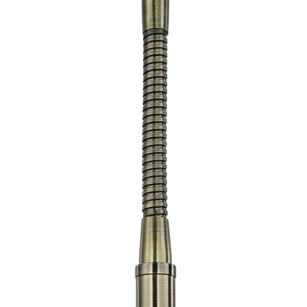 Stehleuchte Messing Antik GU10 133-167 cm verstellbar Metall