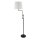 Lampadaire réglable 140-158 cm Tissu Métal Rustique E27