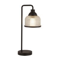 Lampe de table noir clair E27 hauteur 45 cm m&eacute;tal...